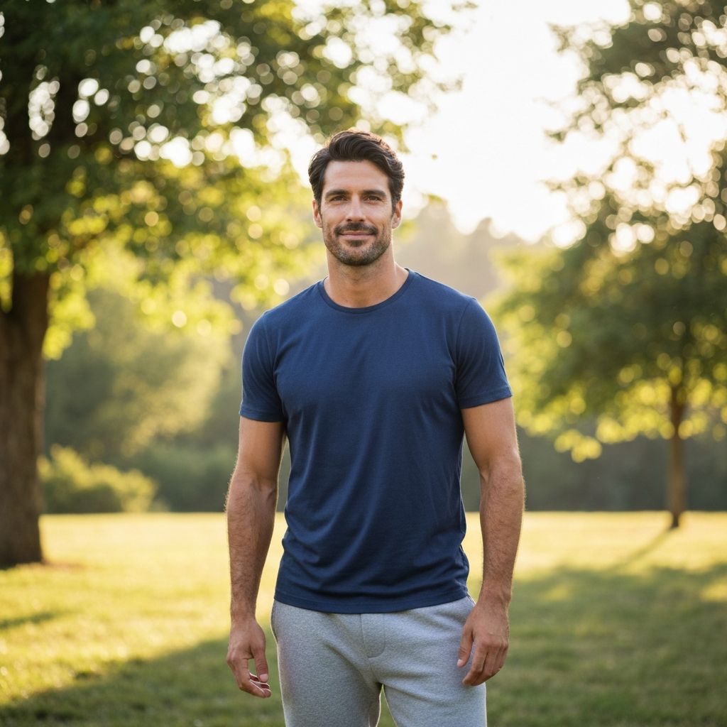 Man practicing wellness lifestyle